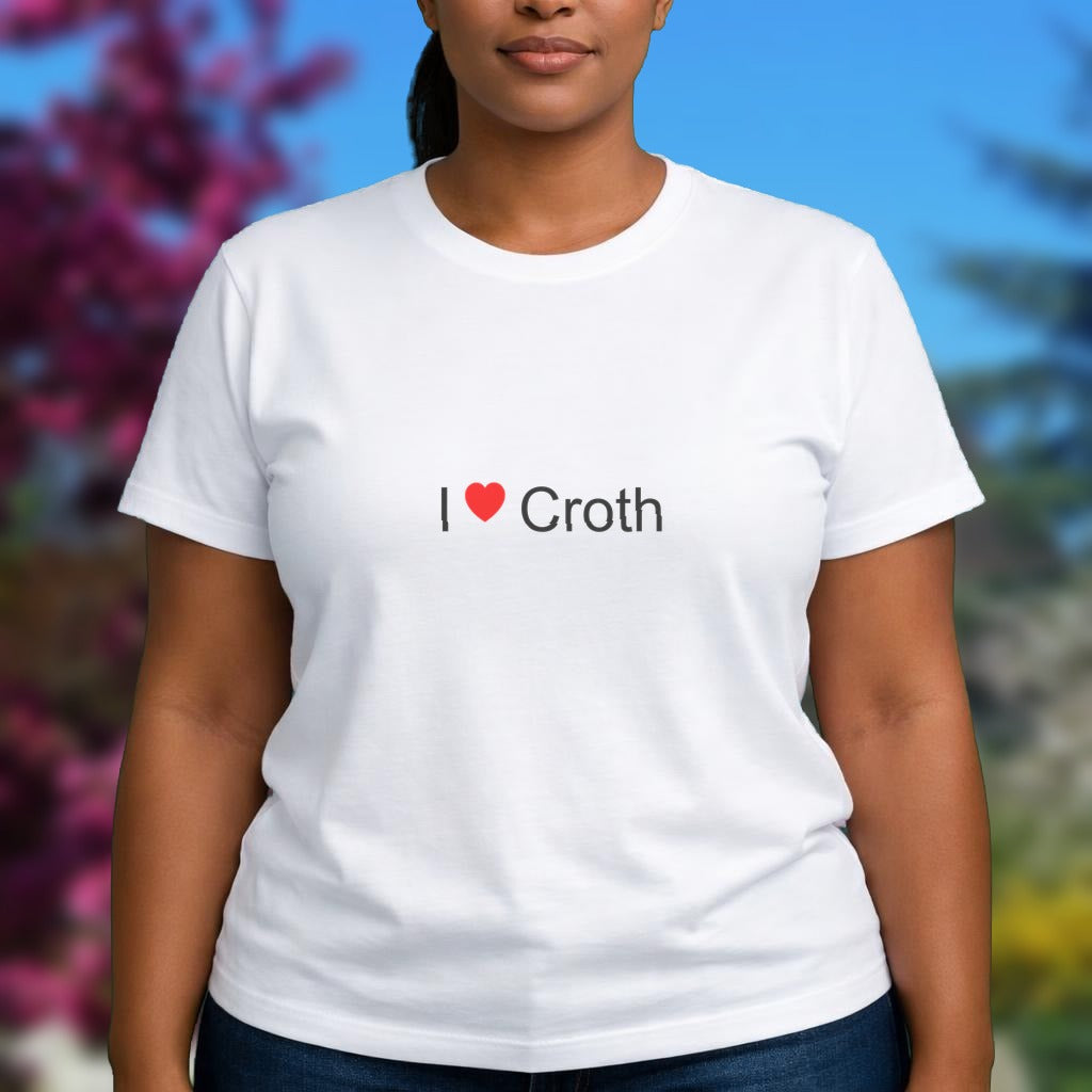 T-shirt I love croth