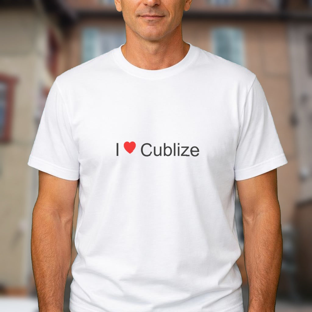 T-shirt I love cublize