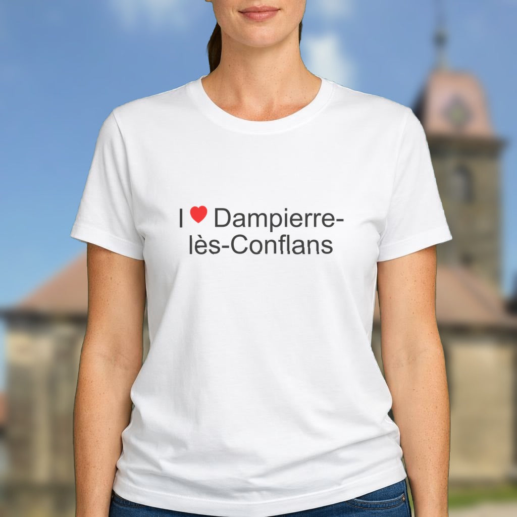 T-shirt I love dampierre-lès-conflans