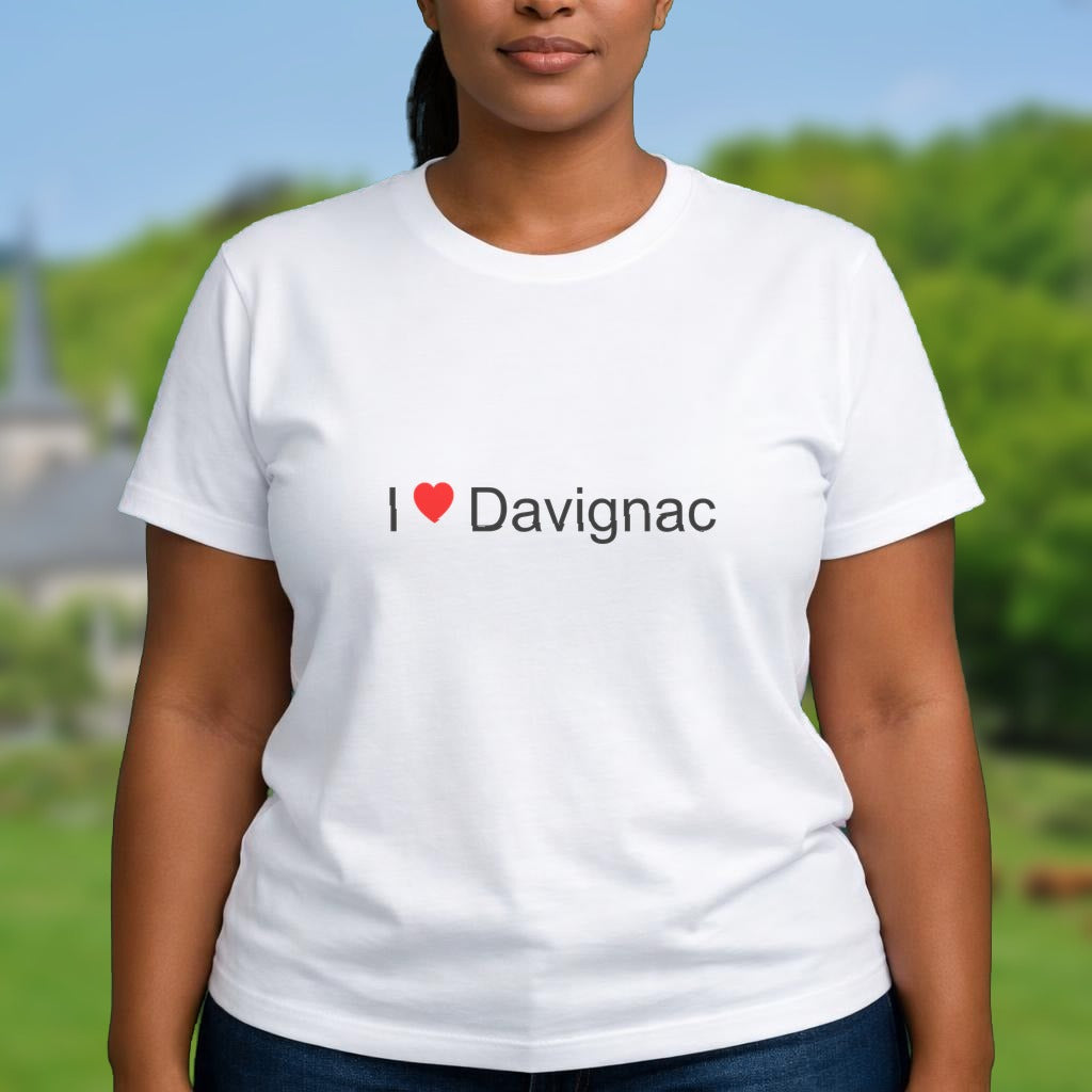 T-shirt I love davignac