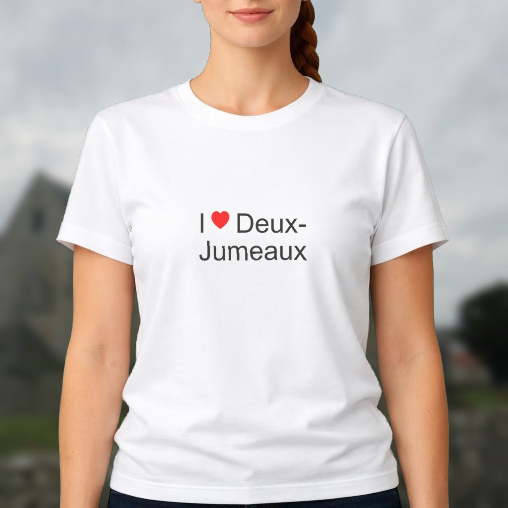 T-shirt I love deux-jumeaux