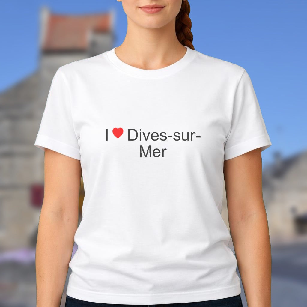 T-shirt I love dives-sur-mer