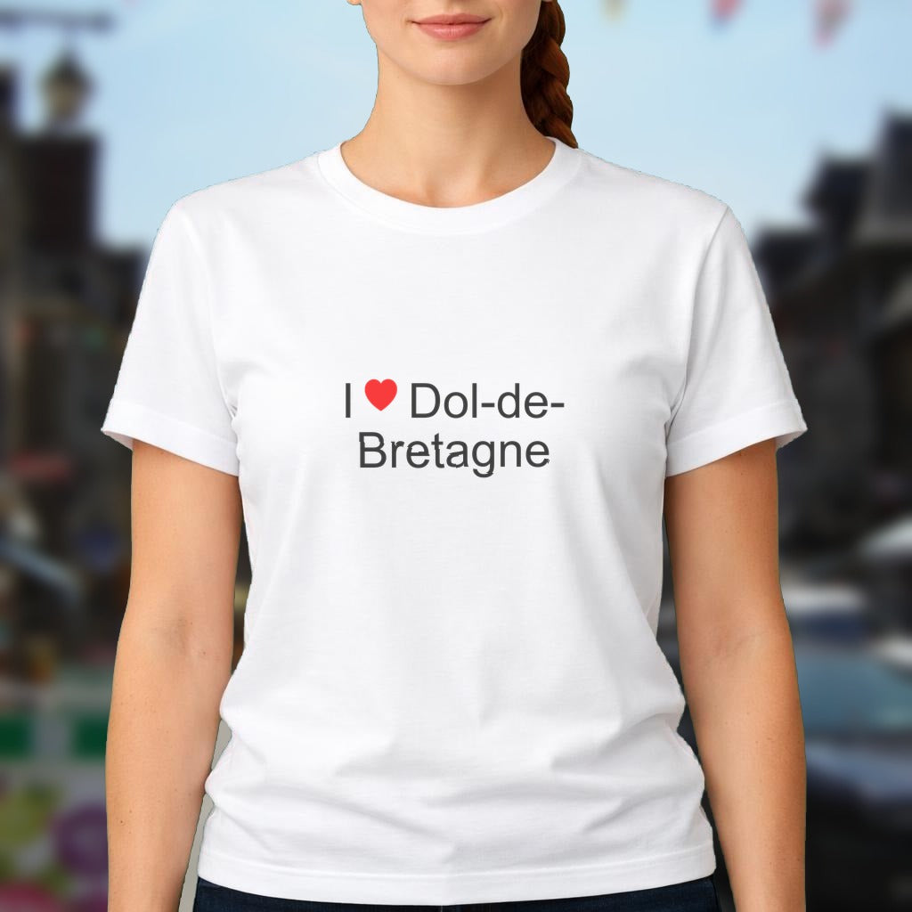 T-shirt I love dol-de-bretagne