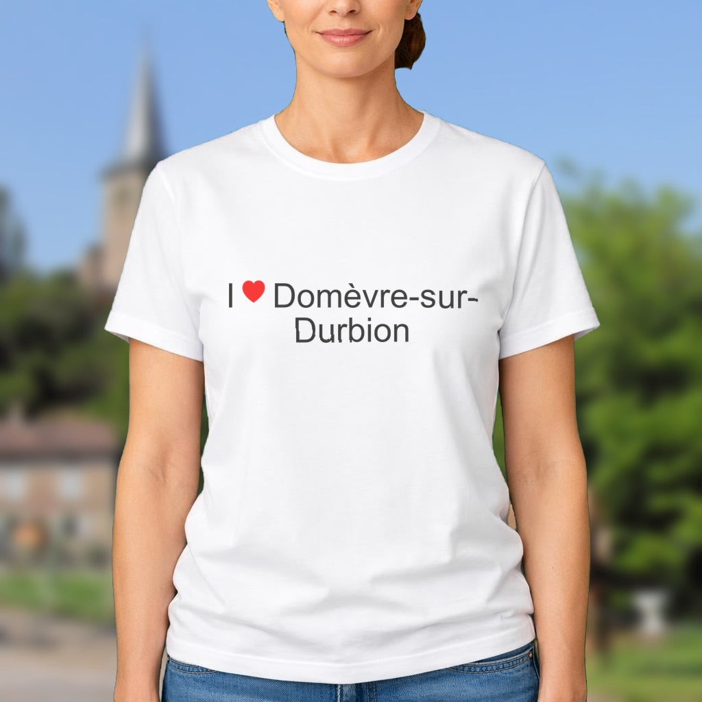 T-shirt I love domèvre-sur-durbion