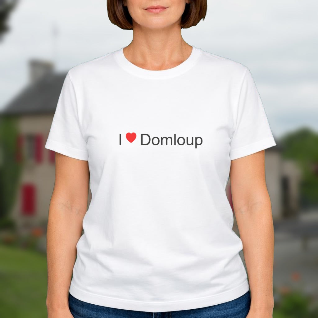 T-shirt I love domloup