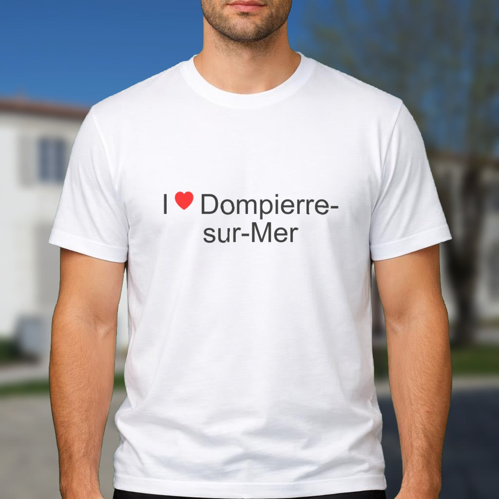 T-shirt I love dompierre-sur-mer