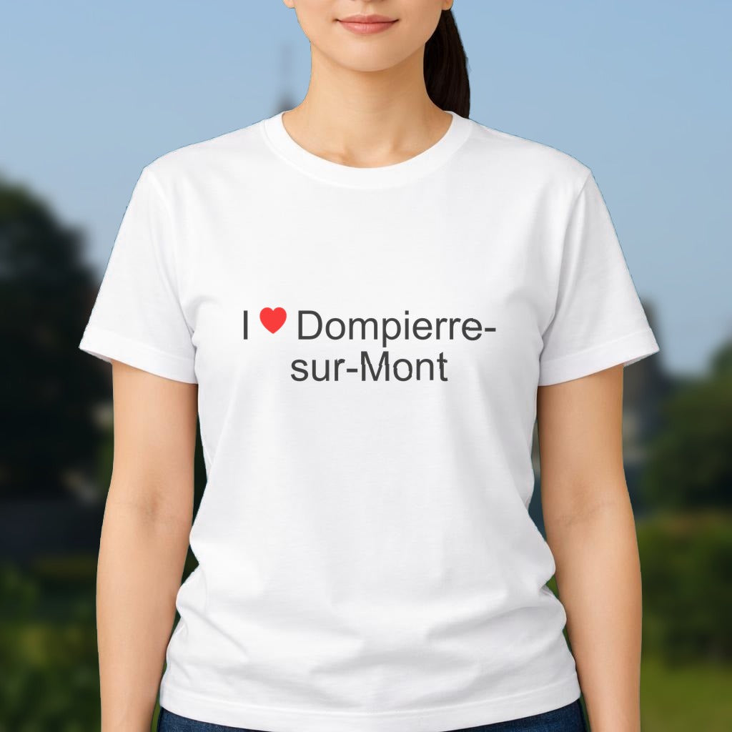 T-shirt I love dompierre-sur-mont