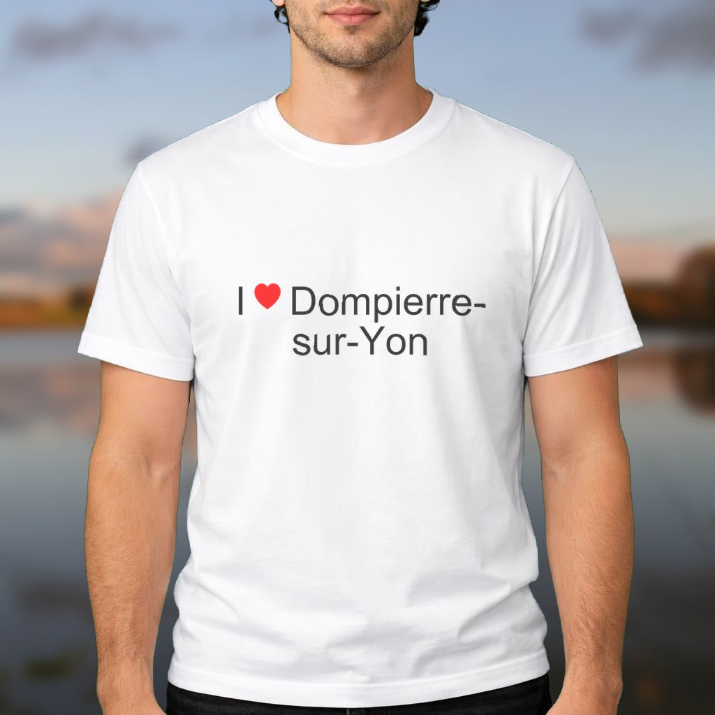T-shirt I love dompierre-sur-yon