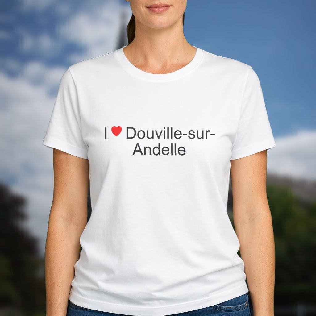 T-shirt I love douville-sur-andelle