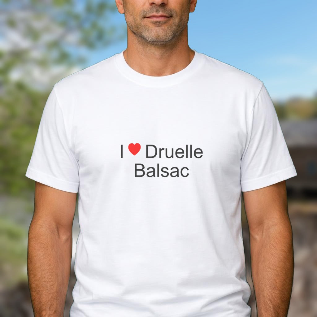T-shirt I love druelle balsac