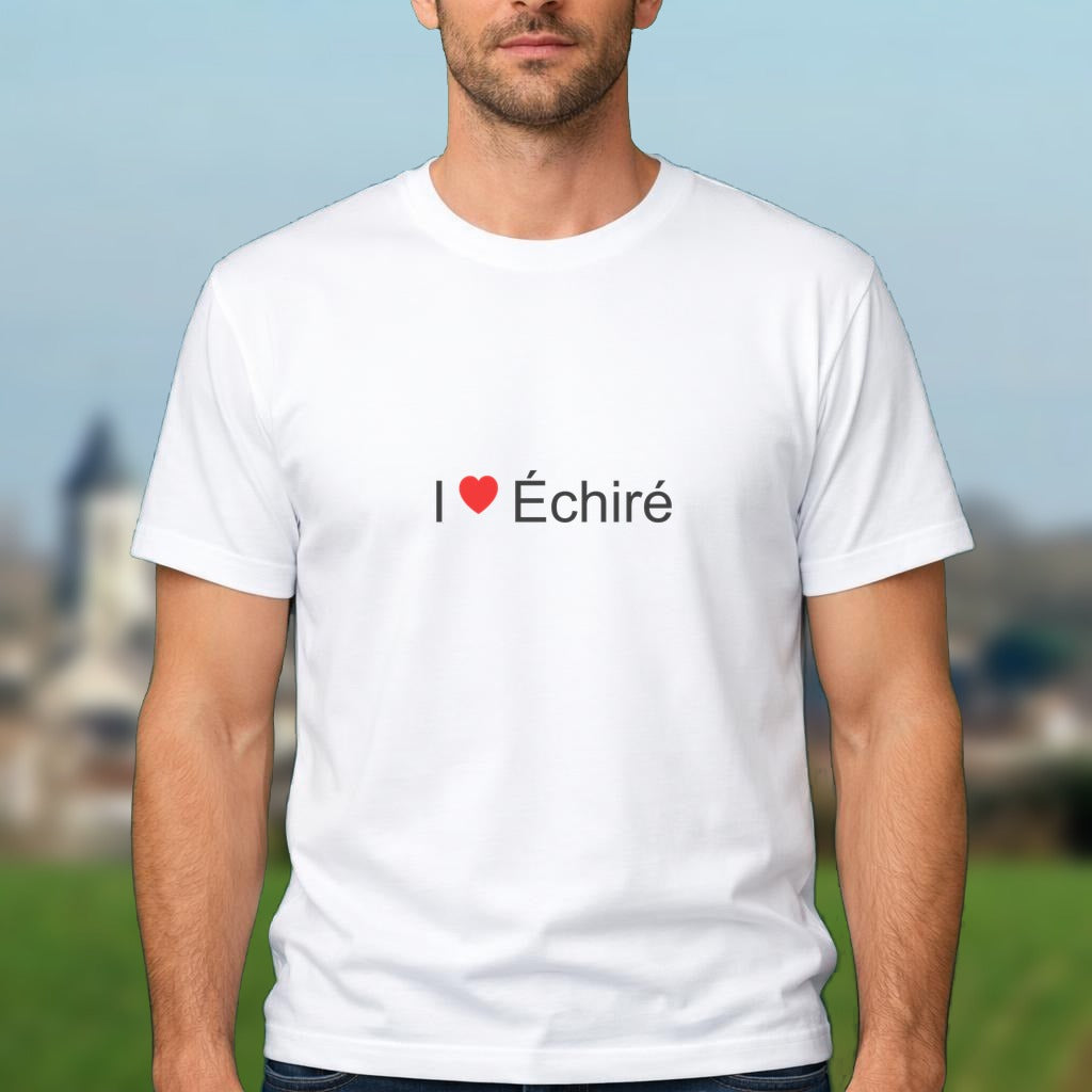 T-shirt I love échiré