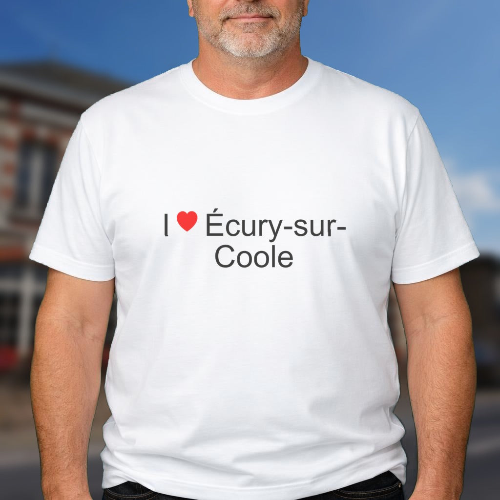 T-shirt I love écury-sur-coole