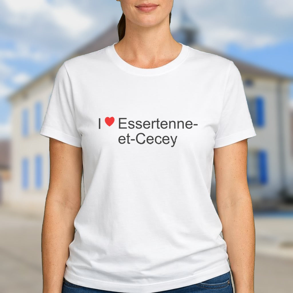 T-shirt I love essertenne-et-cecey