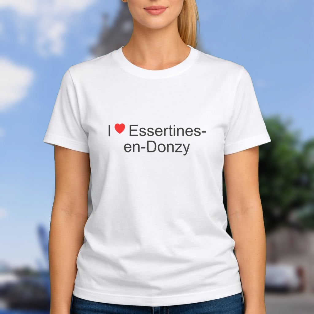 T-shirt I love essertines-en-donzy
