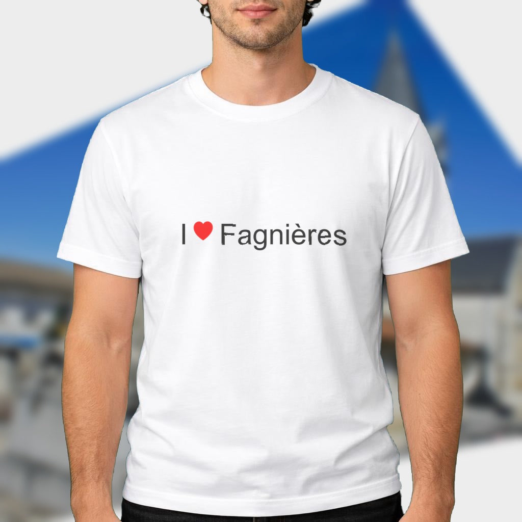 T-shirt I love fagnières