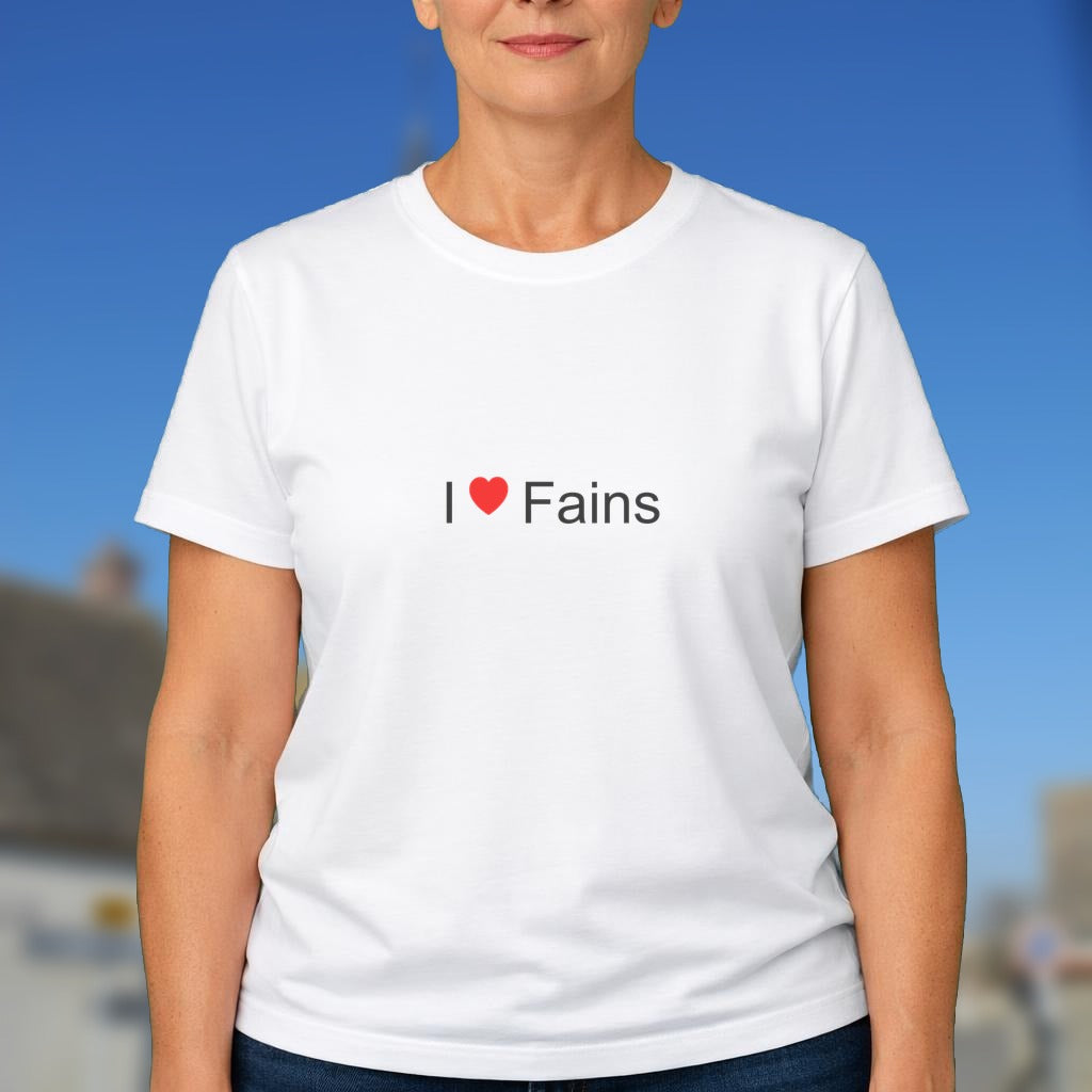 T-shirt I love fains