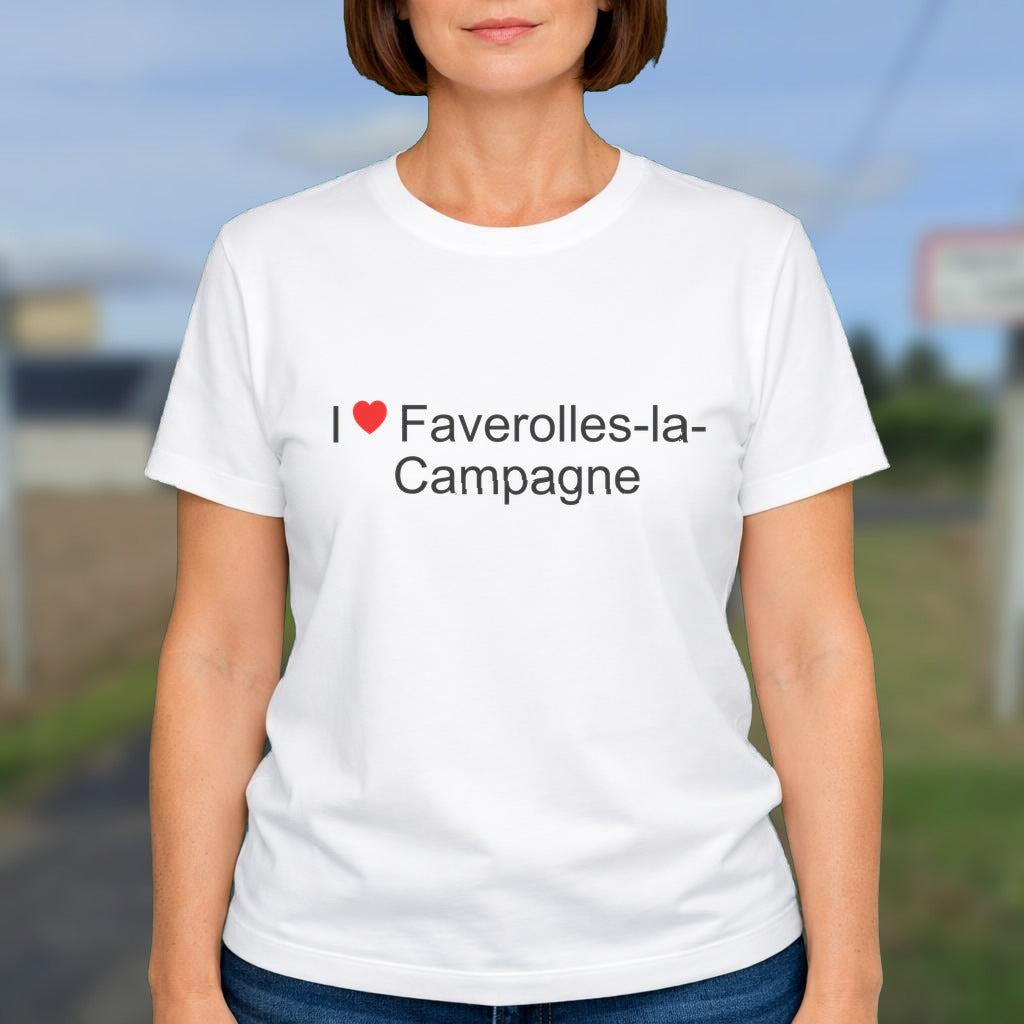 T-shirt I love faverolles-la-campagne
