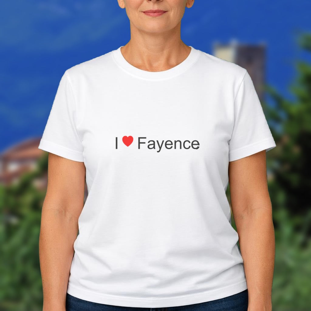 T-shirt I love fayence