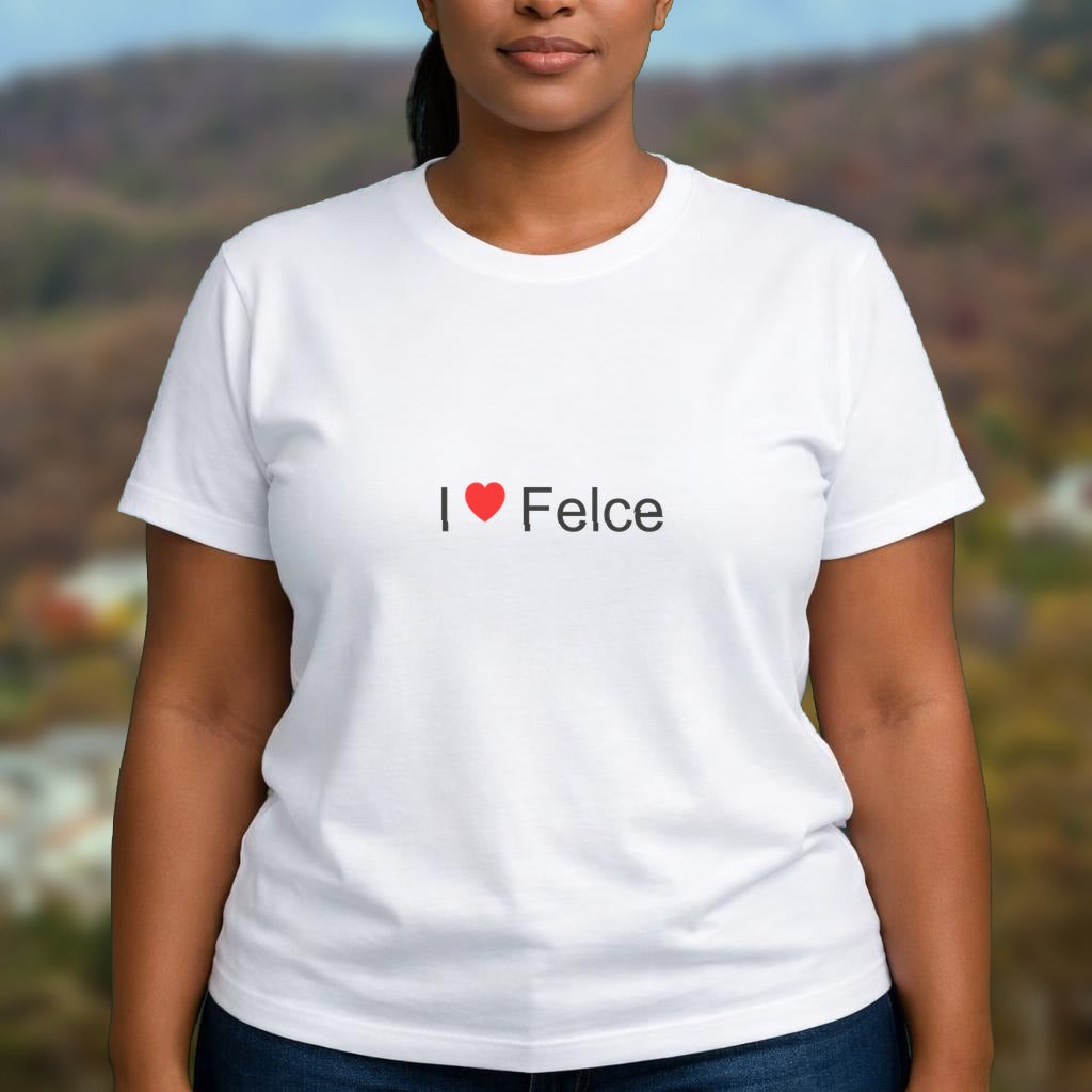 T-shirt I love felce