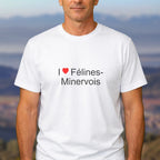 T-shirt I love félines-minervois