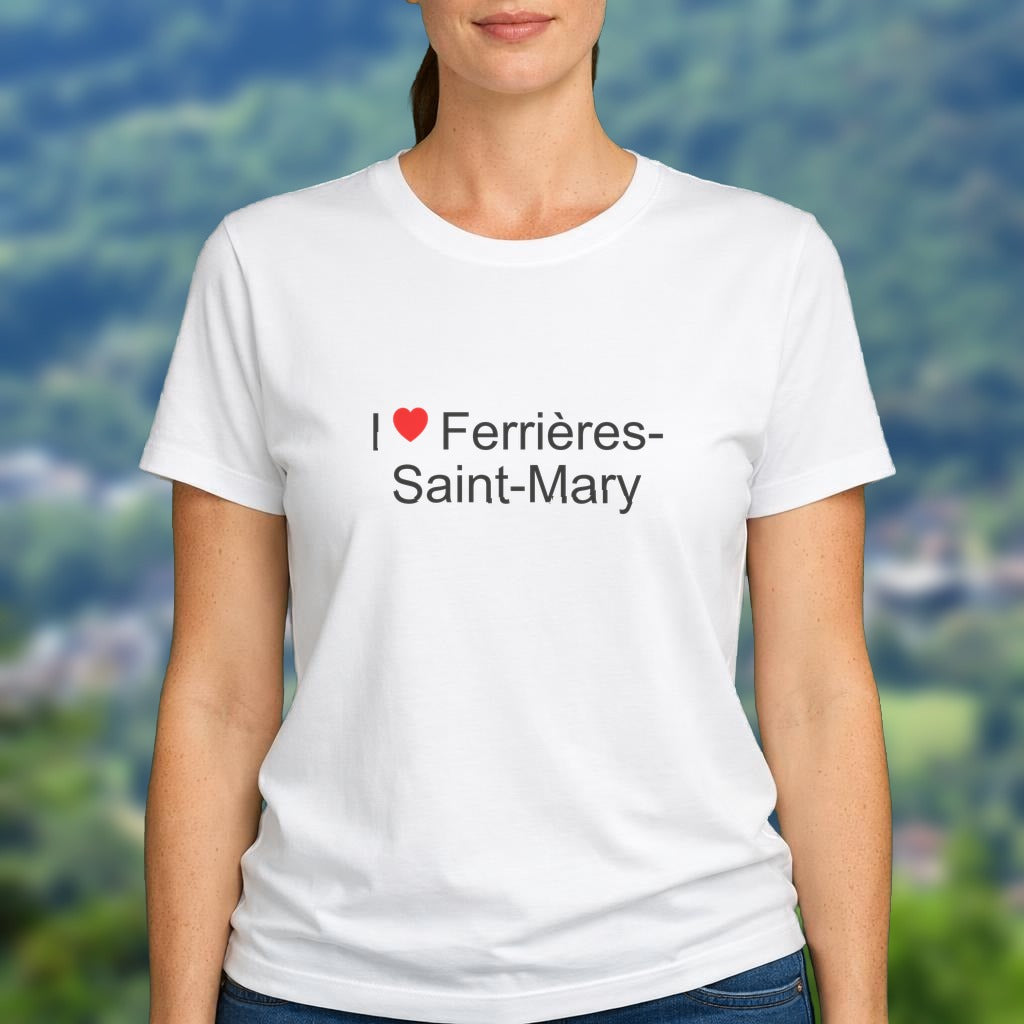 T-shirt I love ferrières-saint-mary