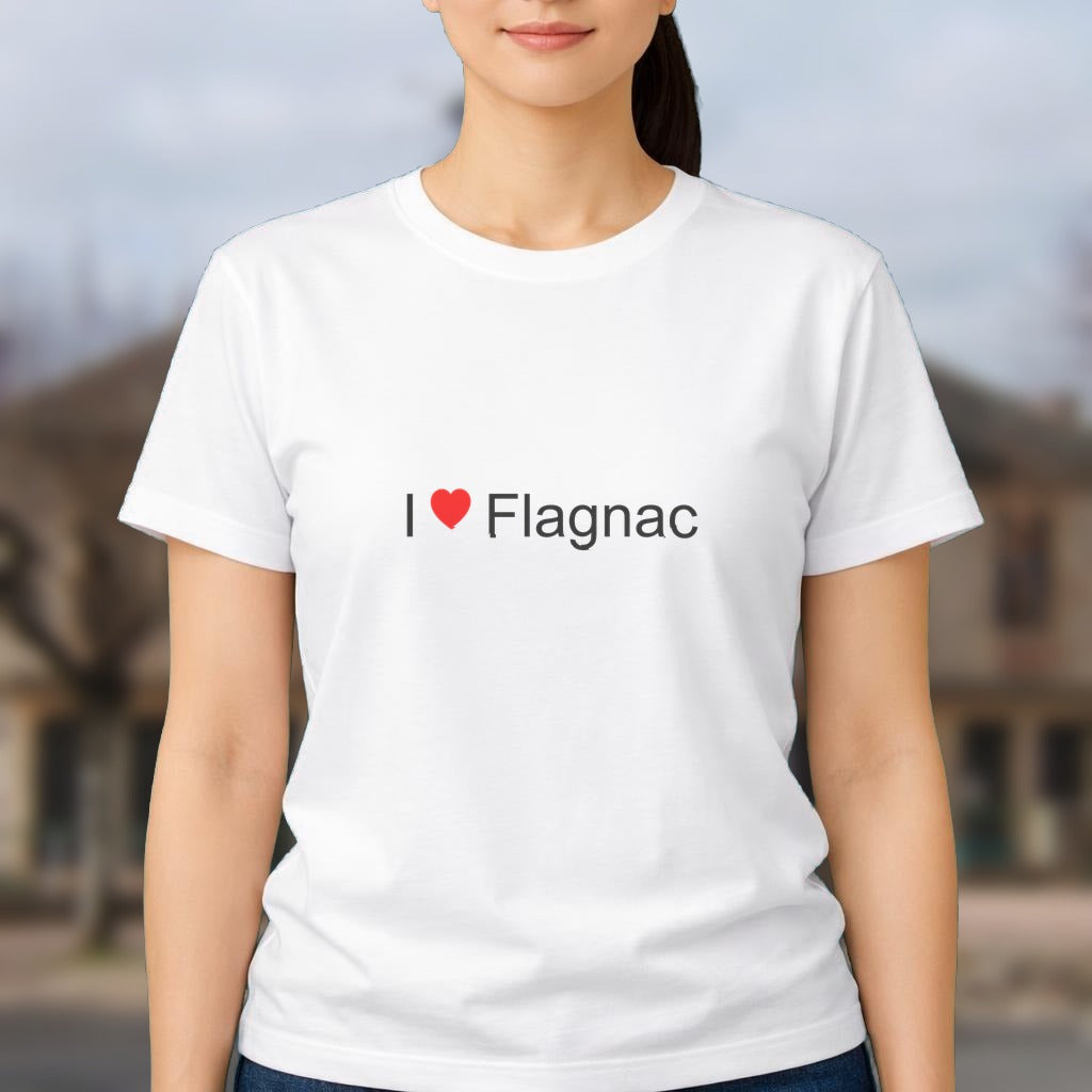 T-shirt I love flagnac