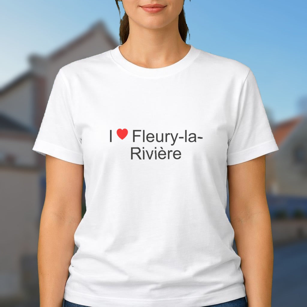 T-shirt I love fleury-la-rivière