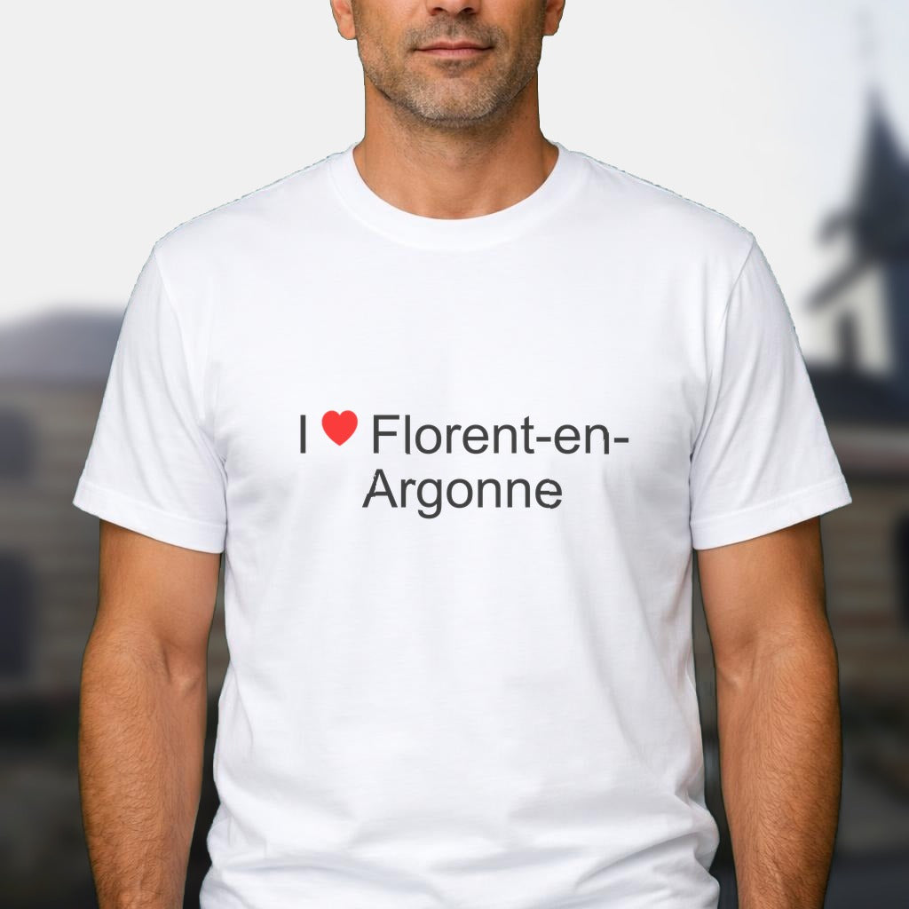 T-shirt I love florent-en-argonne