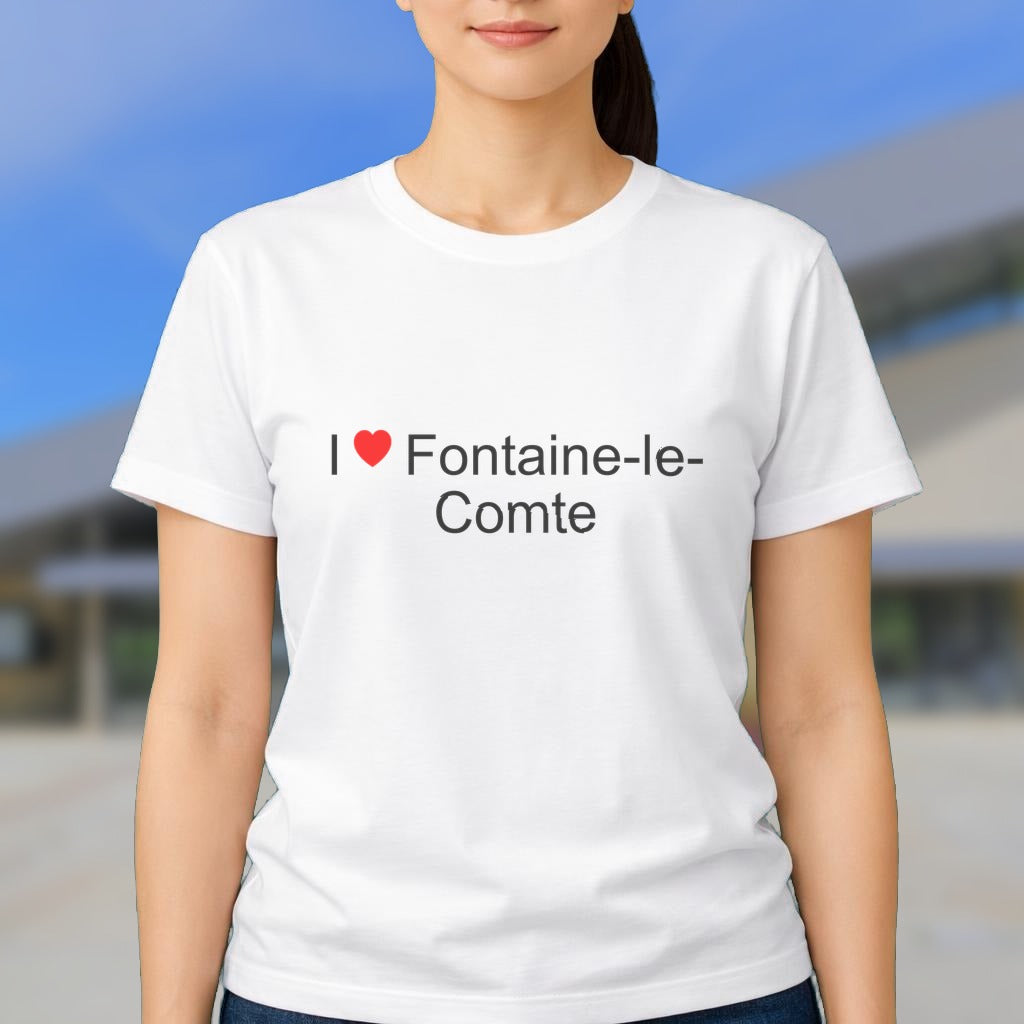 T-shirt I love fontaine-le-comte