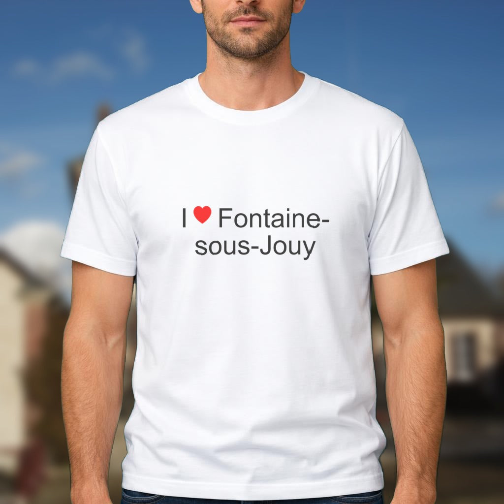 T-shirt I love fontaine-sous-jouy