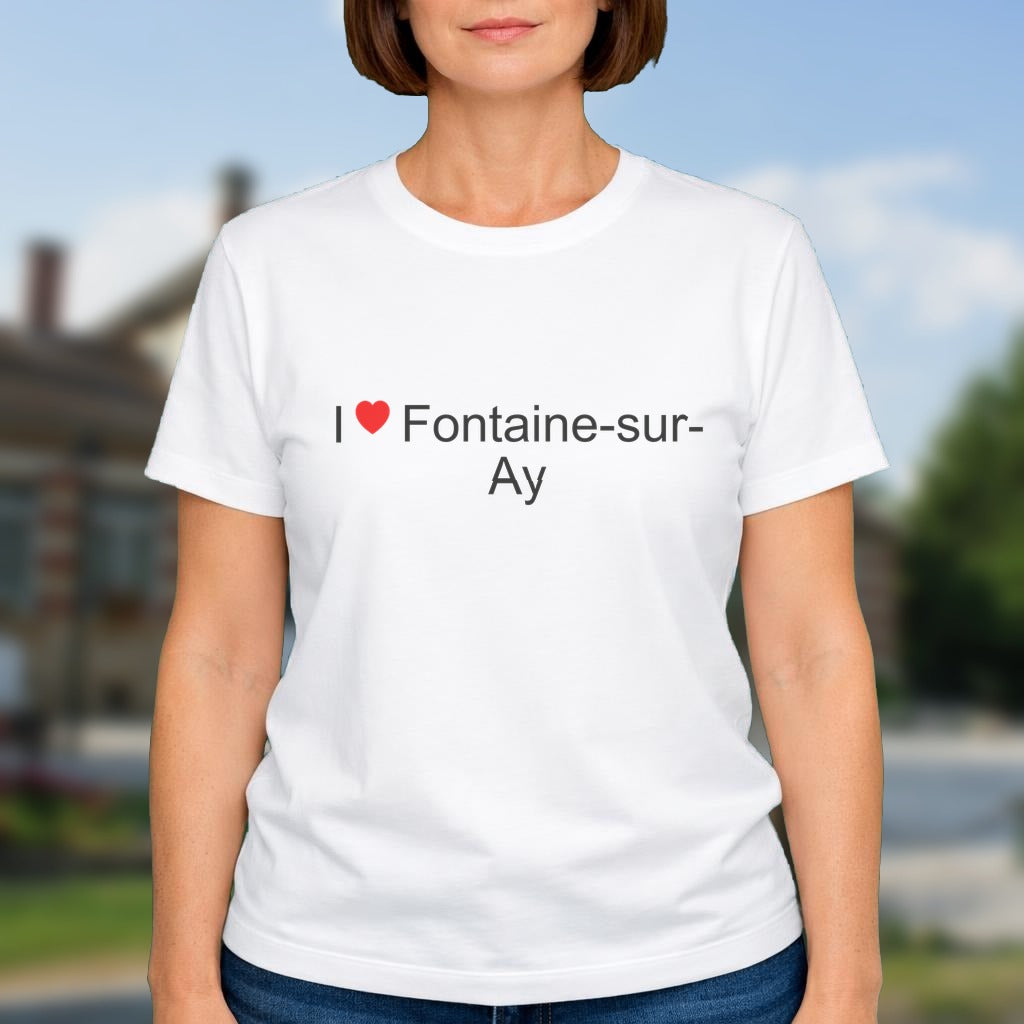 T-shirt I love fontaine-sur-ay