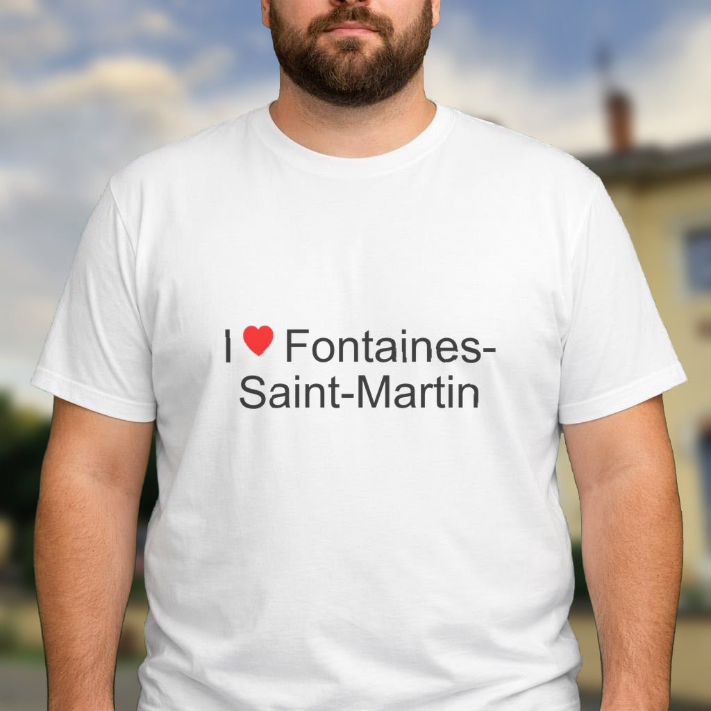 T-shirt I love fontaines-saint-martin
