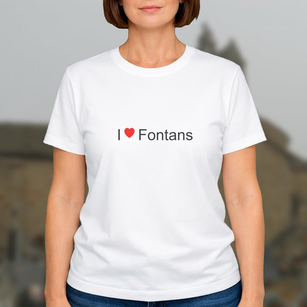 T-shirt I love fontans