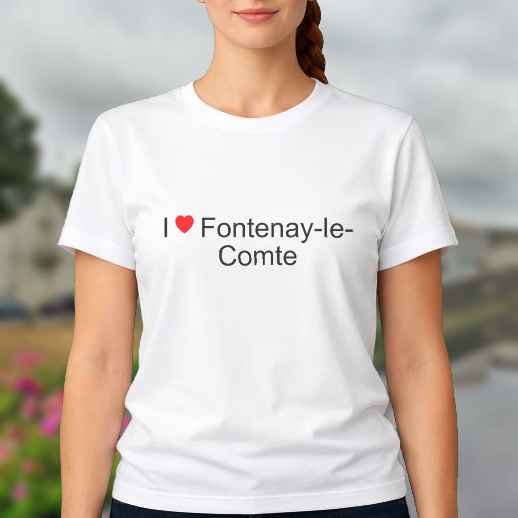 T-shirt I love fontenay-le-comte