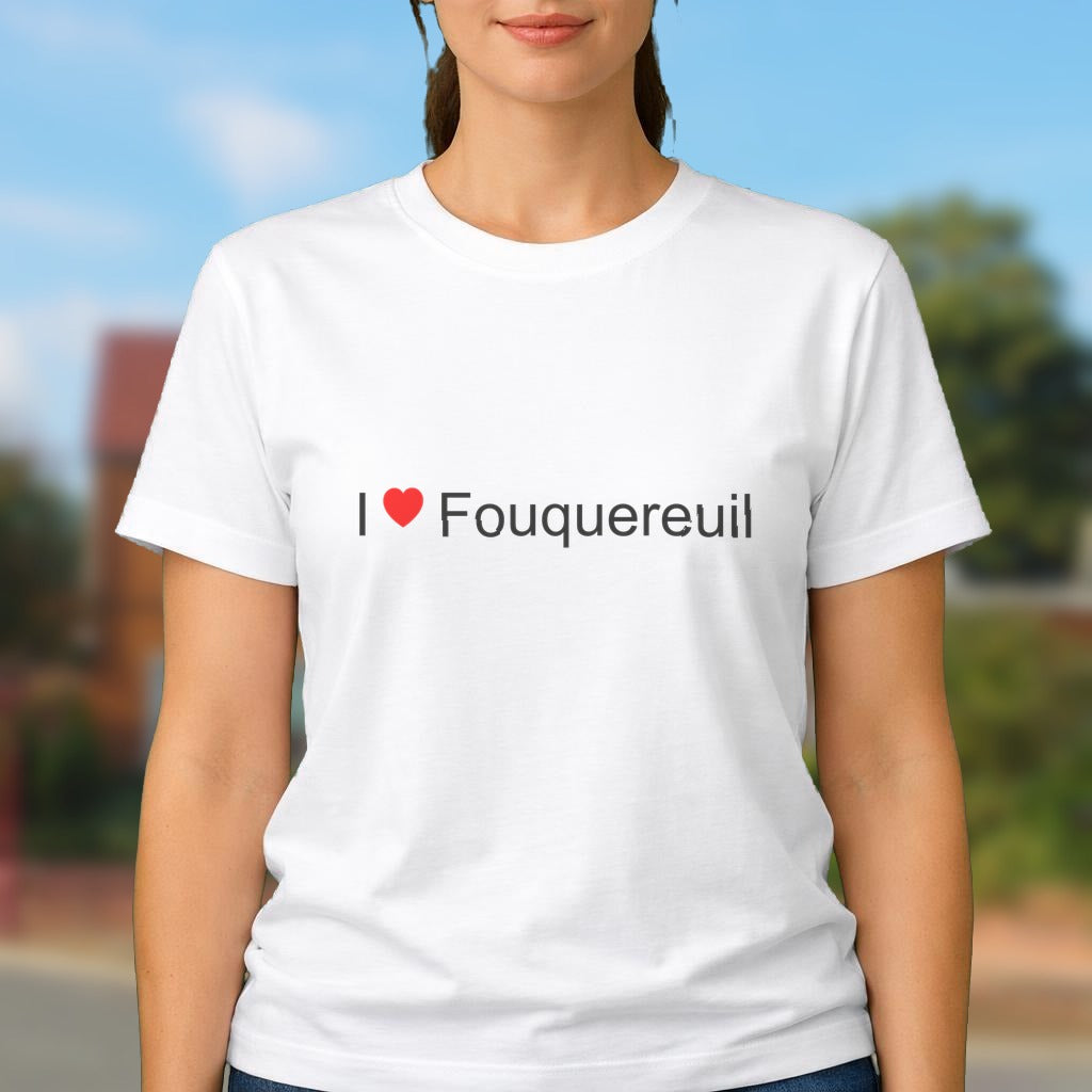 T-shirt I love fouquereuil