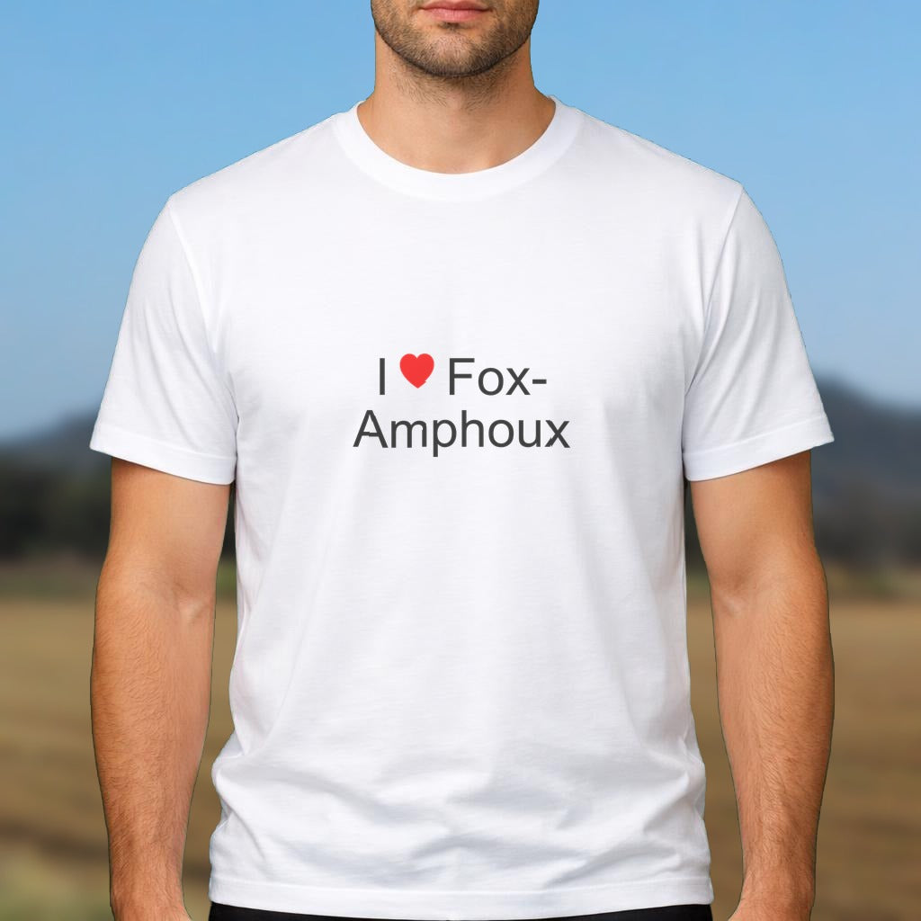 T-shirt I love fox-amphoux