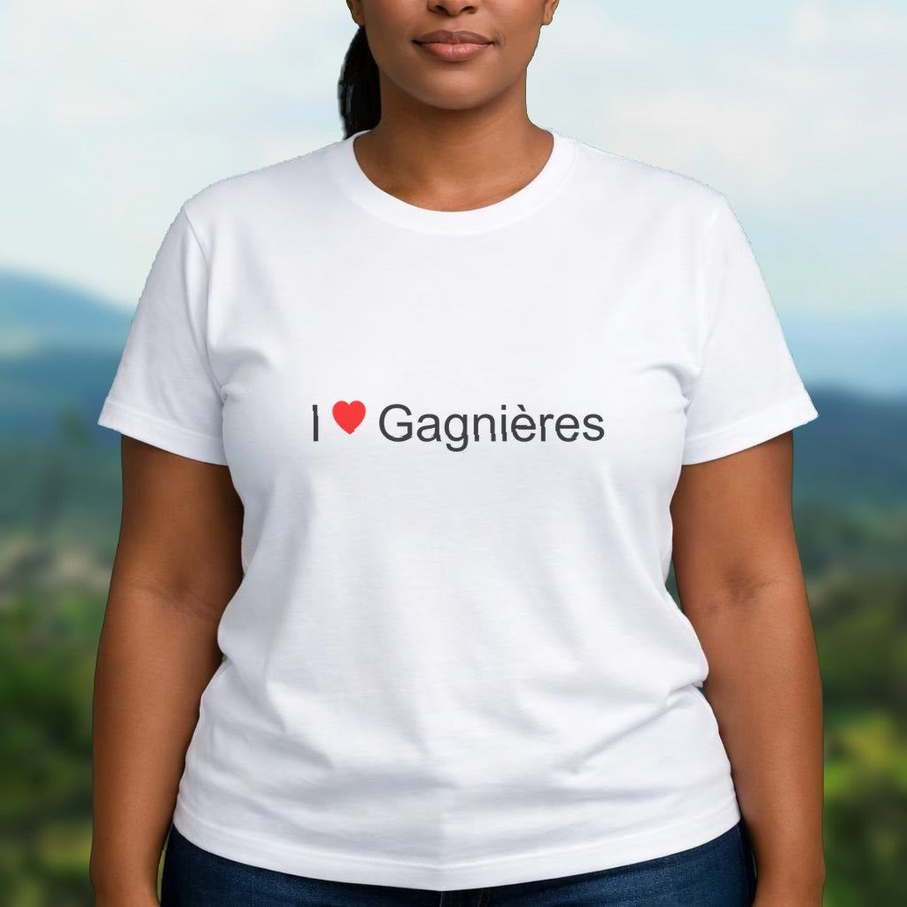 T-shirt I love gagnières