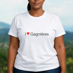 T-shirt I love gagnières