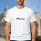 T-shirt I love galiax