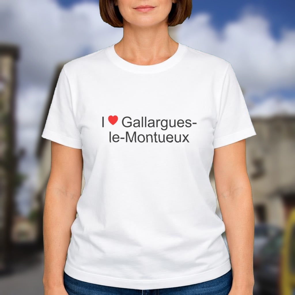 T-shirt I love gallargues-le-montueux
