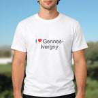 T-shirt I love gennes-ivergny