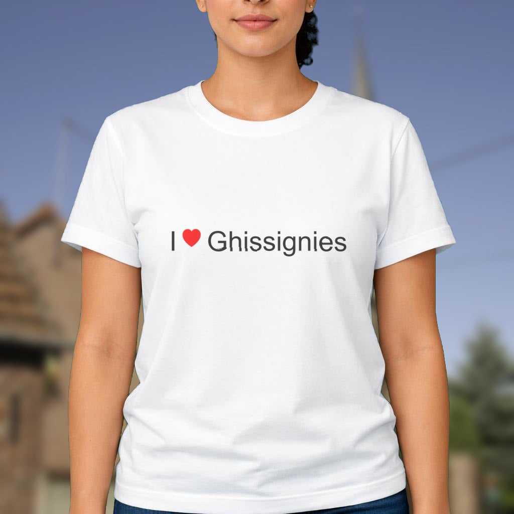 T-shirt I love ghissignies