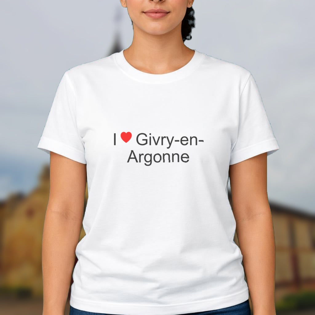 T-shirt I love givry-en-argonne