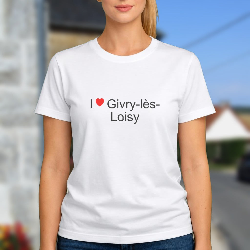 T-shirt I love givry-lès-loisy