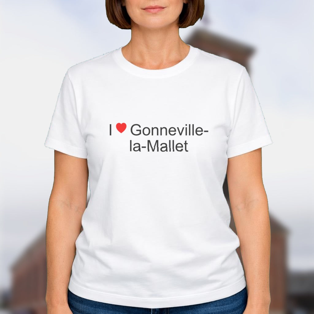 T-shirt I love gonneville-la-mallet