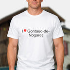 T-shirt I love gontaud-de-nogaret