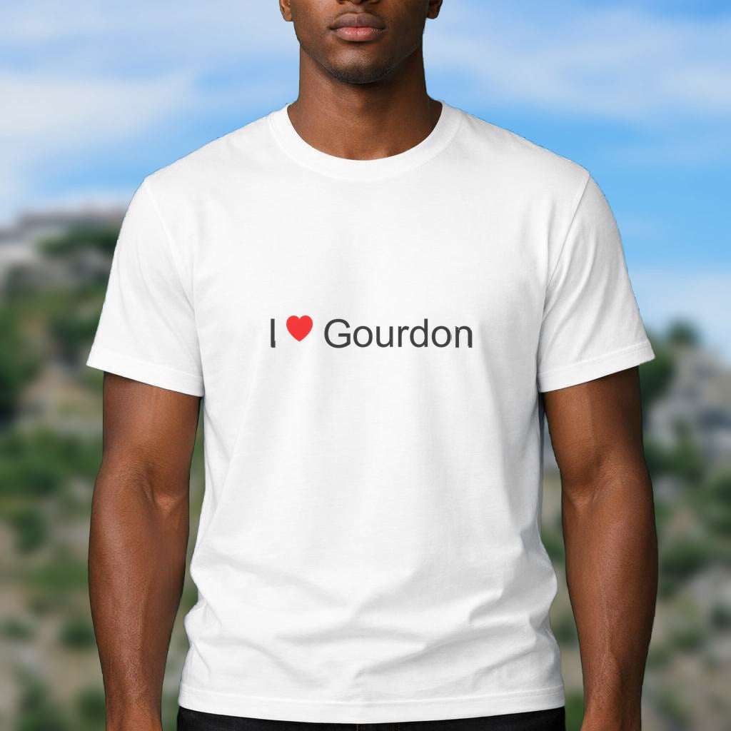 T-shirt I love gourdon