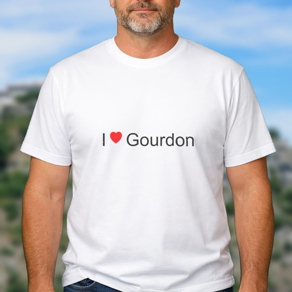 T-shirt I love gourdon