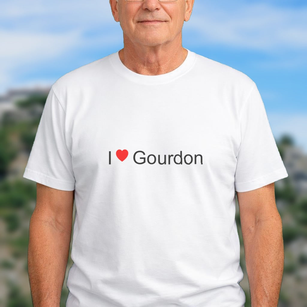 T-shirt I love gourdon