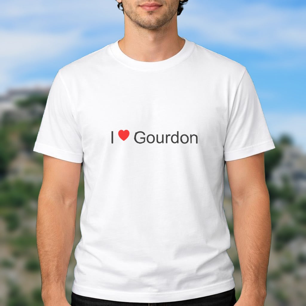 T-shirt I love gourdon